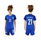 Women France #21 Koscielny Home Soccer Country Jersey