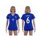 Women France #6 Cabaye Home Soccer Country Jersey1