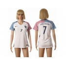 Women France #7 Griezmann Away Away Soccer Country Jersey