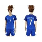 Women France #7 Griezmann Home Soccer Country Jersey