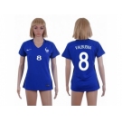 Women France #8 Valbuena Home Soccer Country Jersey1