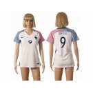 Women France #9 Giroud Away Away Soccer Country Jersey