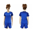 Women France Blank Home Soccer Country Jersey