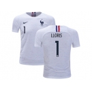 France #1 Lloris Away Kid Soccer Country Jersey