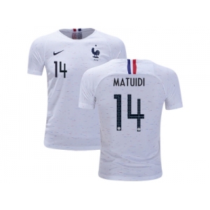 France #14 Matuidi Away Kid Soccer Country Jersey