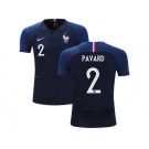France #2 Pavard Home Kid Soccer Country Jersey
