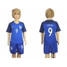 France #9 Giroud Home Kid Soccer Country Jersey