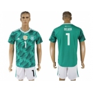 Germany #1 Neuer Away Soccer Country Jersey