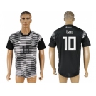 Germany #10 Ozil Black Soccer Country Jersey