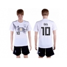 Germany #10 Ozil White Home Soccer Country Jersey