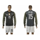 Germany #15 Volland Away Long Sleeves Soccer Country Jersey