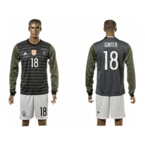 Germany #18 Ginter Away Long Sleeves Soccer Country Jersey