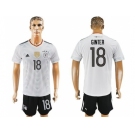 Germany #18 Ginter White Home Soccer Country Jersey