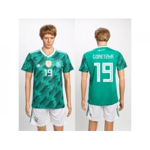 Germany #19 Goretzka Away Soccer Country Jersey