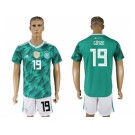 Germany #19 Gotze Away Soccer Country Jersey