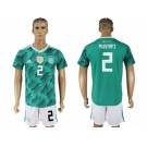 Germany #2 Mustafi Away Soccer Country Jersey