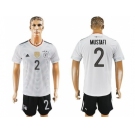 Germany #2 Mustafi White Home Soccer Country Jersey