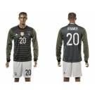 Germany #20 Kramer Away Long Sleeves Soccer Country Jersey
