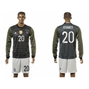 Germany #20 Kramer Away Long Sleeves Soccer Country Jersey