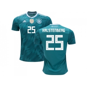 Germany #25 Halstenberg Away Soccer Country Jersey