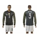 Germany #3 Hector Away Long Sleeves Soccer Country Jersey