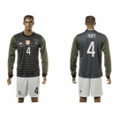 Germany #4 Rudy Away Long Sleeves Soccer Country Jersey