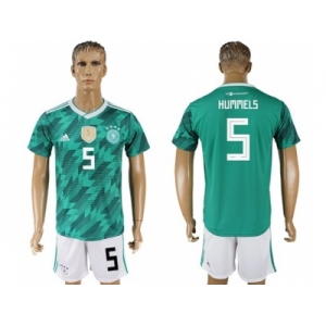 Germany #5 Hummels Away Soccer Country Jersey