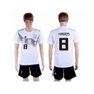 Germany #8 Kroos White Home Soccer Country Jersey