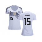 Women Germany #15 Younes White Home Soccer Country Jersey