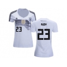 Women Germany #23 Rudy White Home Soccer Country Jersey