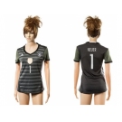 Women's Germany #1 Neuer Away Soccer Country Jersey2