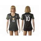 Women's Germany #10 Matthaus Away Soccer Country Jersey