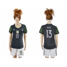 Women's Germany #13 Muller Away Soccer Country Jersey