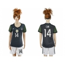 Women's Germany #14 Can Away Soccer Country Jersey