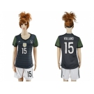 Women's Germany #15 Volland Away Soccer Country Jersey