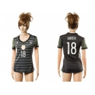 Women's Germany #18 Ginter Away Soccer Country Jersey1