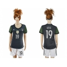 Women's Germany #19 Gotze Away Soccer Country Jersey