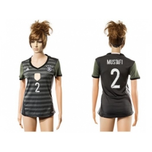 Women's Germany #2 Mustafi Away Soccer Country Jersey1