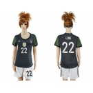 Women's Germany #22 Leno Away Soccer Country Jersey