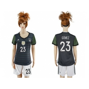 Women's Germany #23 Gomez Away Soccer Country Jersey