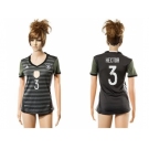 Women's Germany #3 Hector Away Soccer Country Jersey1