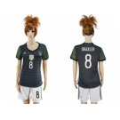 Women's Germany #8 Draxler Away Soccer Country Jersey