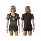 Women's Germany Blank Away Soccer Country Jersey2