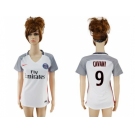 Women's Paris Saint-Germain #9 Cavani Sec Away Soccer Club Jersey