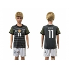 Germany #11 Klose Away Kid Soccer Country Jersey