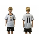 Germany #11 Klose White Home Kid Soccer Country Jersey