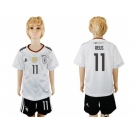 Germany #11 Reus White Home Kid Soccer Country Jersey