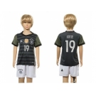 Germany #19 Gotze Away Kid Soccer Country Jersey