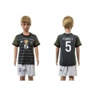 Germany #5 Hummels Away Kid Soccer Country Jersey