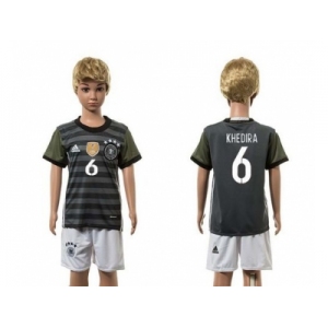 Germany #6 Khedira Away Kid Soccer Country Jersey